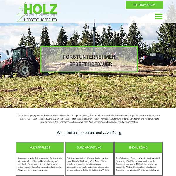 Forstunternehmen Herbert Hofbauer Forstunternehmen Herbert Hofbauer