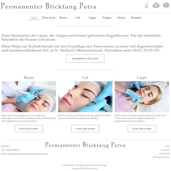 Permanenter Blickfang Petra