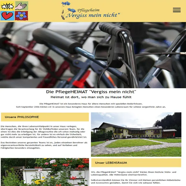 Pflegeheim Vergiss mein nicht. Pflegeheim Vergiss mein nicht.